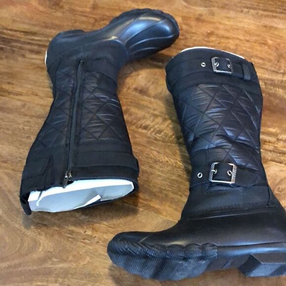 Sperry Saltwater Tall Buckle Nylon Quilt black size 5 - Picture 9 of 13